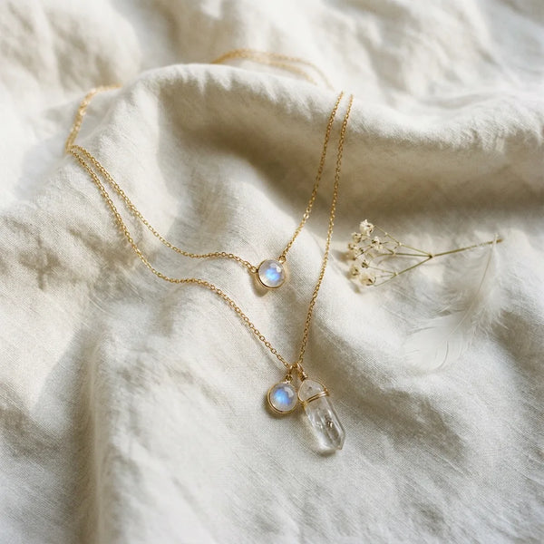 Lunar Halo Layered Necklace