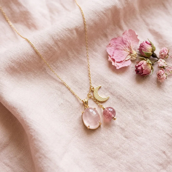 Rose Quartz Heart Pendant
