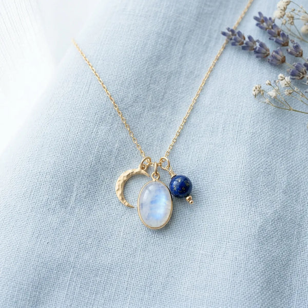 Lapis Compass Pendant